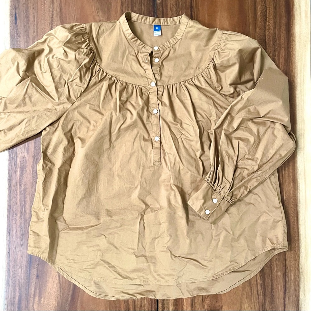 Boho Puffy Sleeve Peasant Top XL Tall NWOT